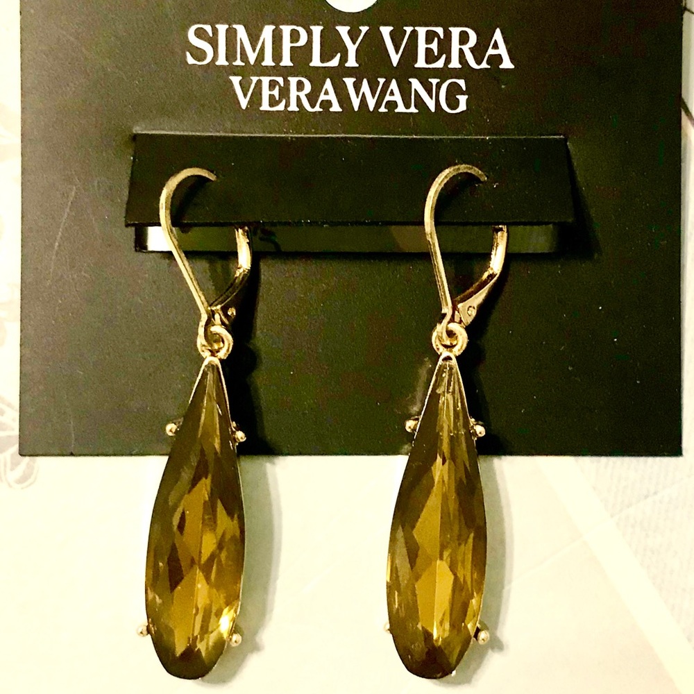 Vera Wang - Simply Vera Ambor Teardrop earrings
